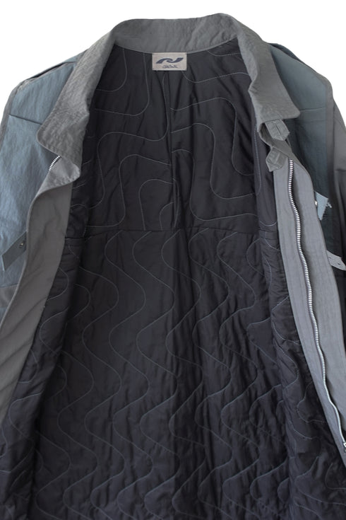 ECO GIL LONG COAT w/VEST -GRAY(BAMBOO CHARCOAL)- *Last1